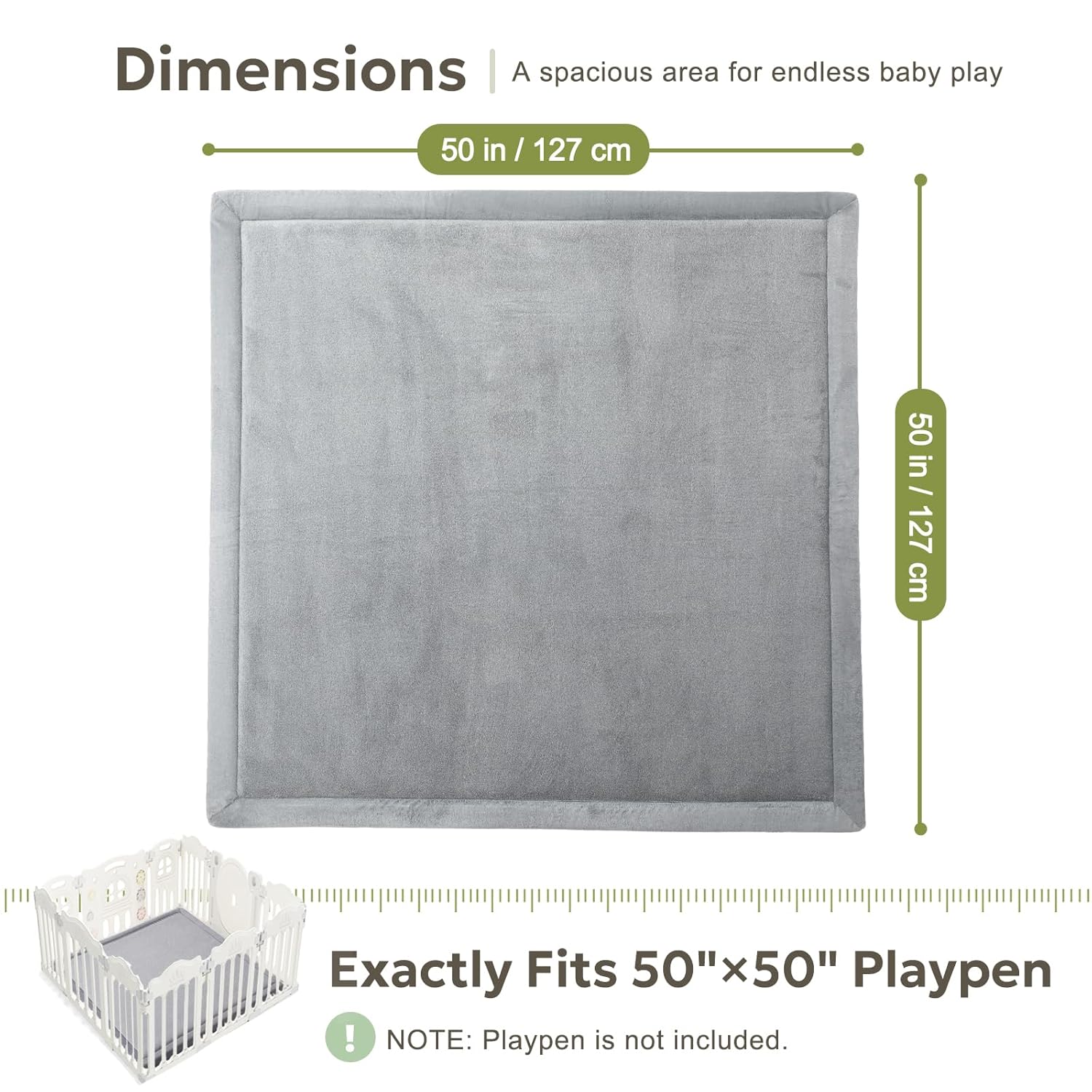 Nookli™ 1.3'' Premium Plush Play Mat